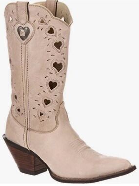 Durango Women's Crush Heart Boot sz 8 Western Coquette Line Dancing